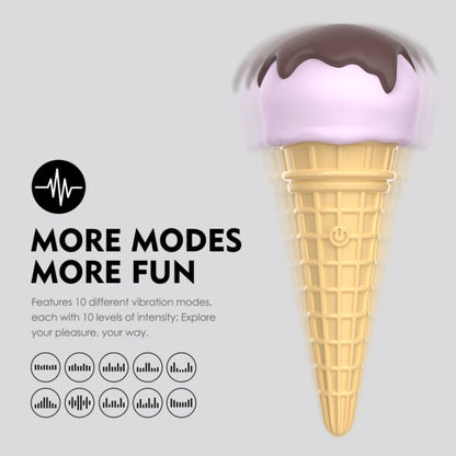 Doris-Wholesale Manufacturer OEM 10 frequenies Ice Cream Vibrator