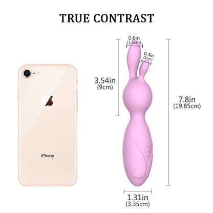 EMILY-New Design IPX5 Waterproof 12 Mode Silicone Adult Sex Toys Rabbit Vibrator for Women