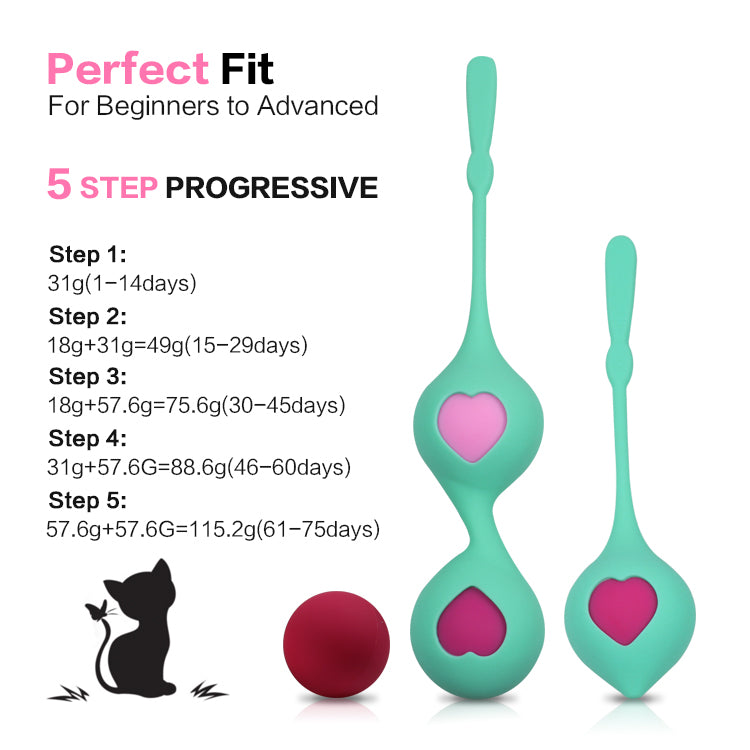 GRACE-Ben Wa Ball Pelvic Exercise Kit Smart Vaginal Tightening Kegel Weight Exercise Balls Set For Woman