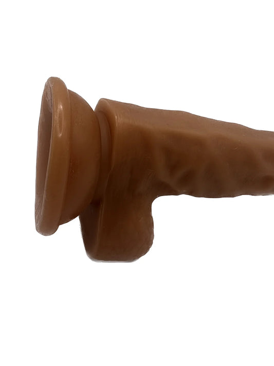 6.5 INCH DILDO (BROWN)