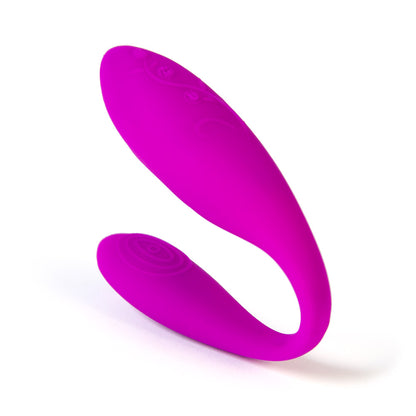 Unity g-spot and clitoral vibrator C-shape vibrator for couples