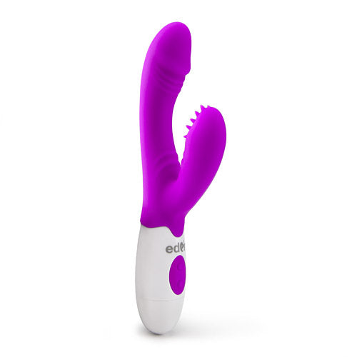 C-spot dual lover Rabbit vibrator with licking stimulator