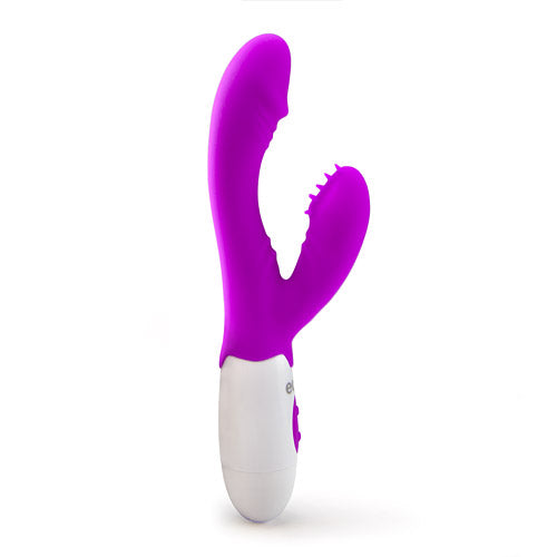 C-spot dual lover Rabbit vibrator with licking stimulator