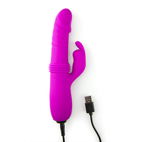 Sensu Rechargeable thrusting rabbit vibrator