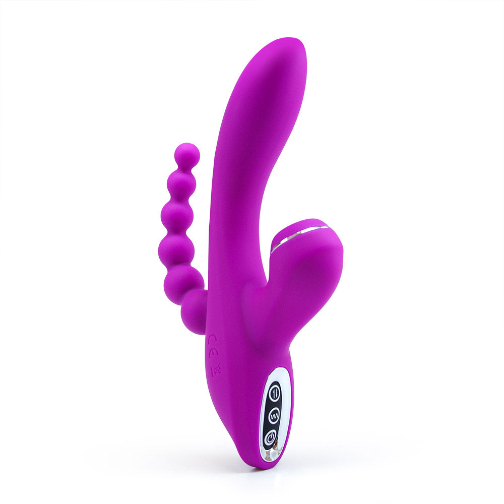 Tri-X sucker Triple stimulation vibe with oral attachment