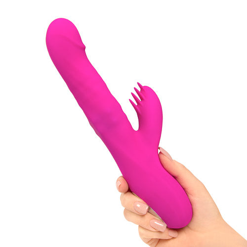 Flickering dual thruster Rechargeable thrusting rabbit vibrator