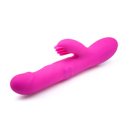 Flickering dual thruster Rechargeable thrusting rabbit vibrator