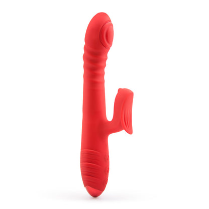 Dual glow Rechargeable thrusting rabbit vibrator