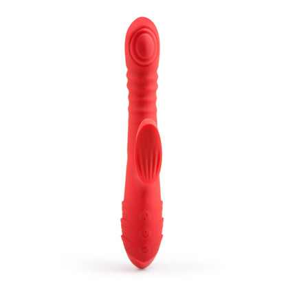 Dual glow Rechargeable thrusting rabbit vibrator