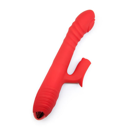 Dual glow Rechargeable thrusting rabbit vibrator