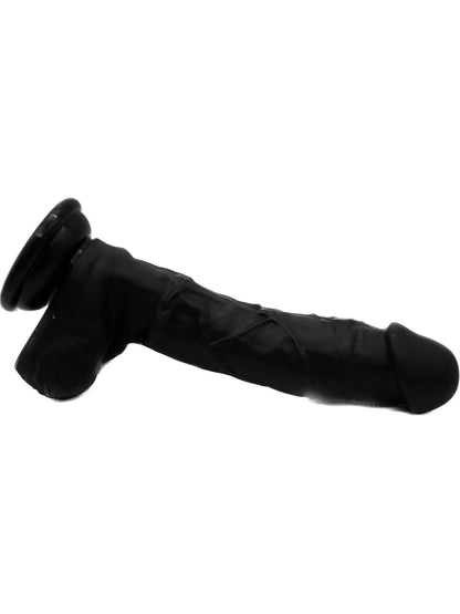 7 INCH SILICONE DILDO (BLACK)