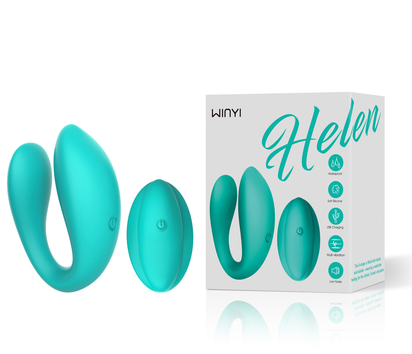 HELEN-10 Frequency C Shape Remote Control Double Head Couple Vibrators