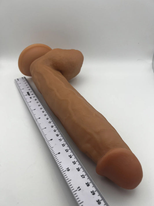 12 INCH DILDO (BROWN)