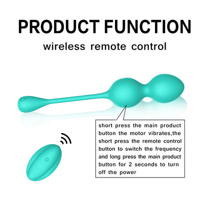 Winyi Wireless Remote Control Double Head Love Jumping Egg Vibrator For Couple