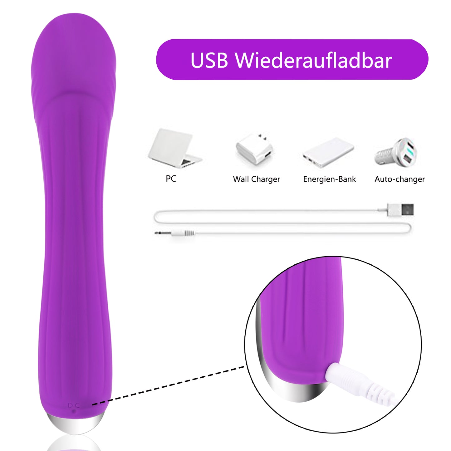 ARYA-7 Frequencies Usb Rechargeable Consoladores Vibrador Grande Dildo Sex Wand G Spot Rabbit Vibrator for women