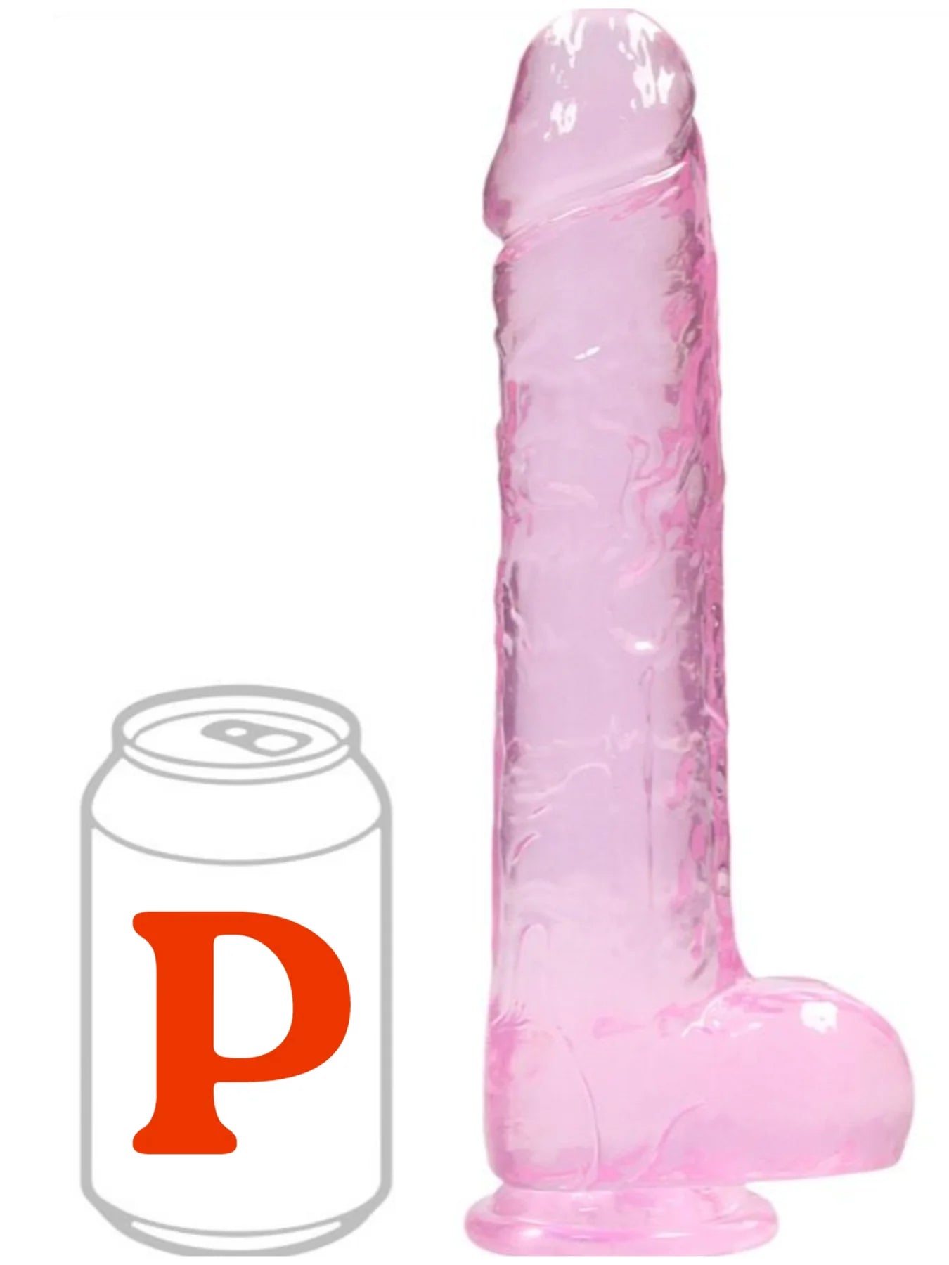 9 INCH REALROCK DILDO (PINK)