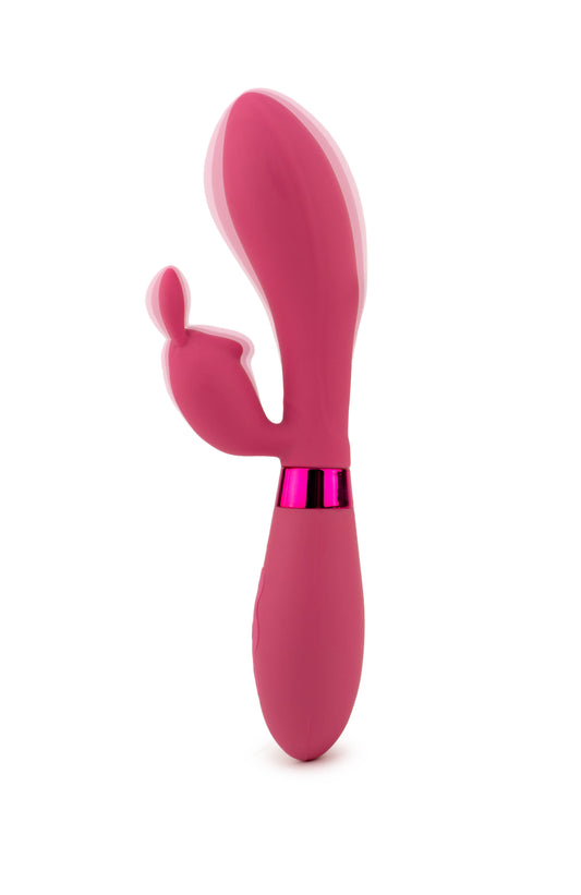 Dark Pink Rabbit Vibrator - 10 Speeds, Silicone & ABS