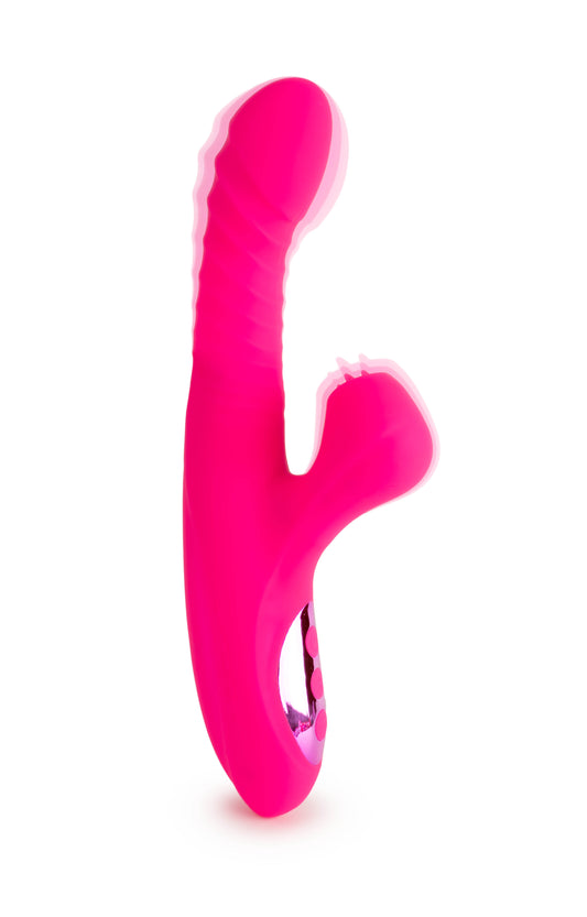 Thrusting 3-Motor Deep Love Silicone Vibrator