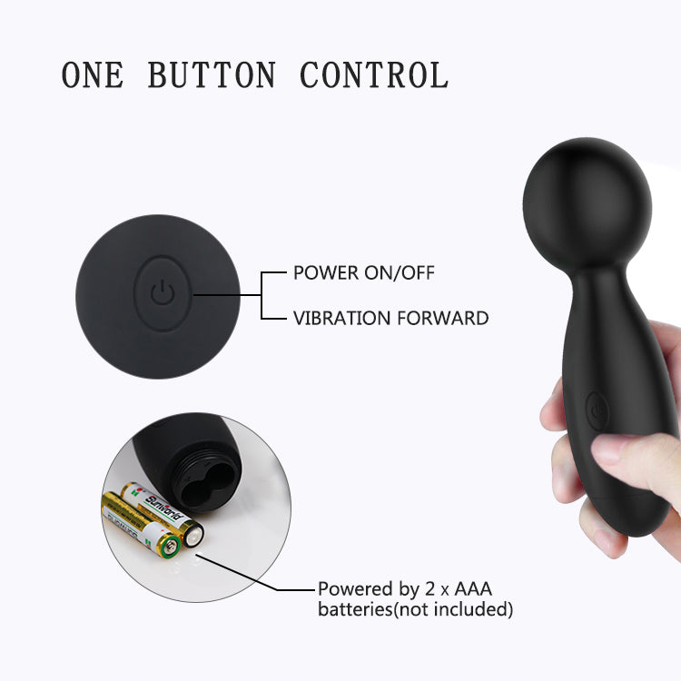 VIVI-Wireless Handled Compact Personal Power Mini Wand Massager Vibrator