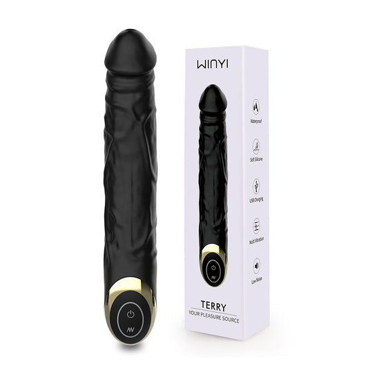 TERRY- Wholesale Adult Sex Toy 10 Mode Silicone Realistic Dildo Vibrator