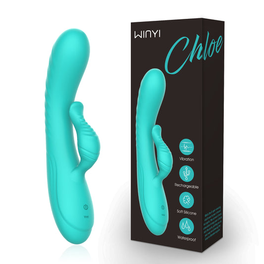 CHOLE-Dual Head 10 Vibration clit stimulator Press Massage Vegina Wand Vibrator