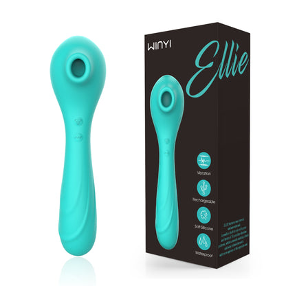 ELLIE-Sex Toys Woman Double Stimulator Clit Sucker Stimulator Vagina Nipple Sucker Clitoris Vibrator