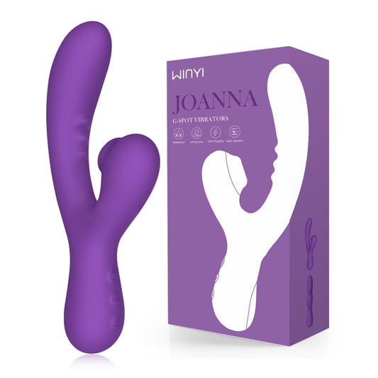 JOANNA-Sex Toy Brinquedo Dual Vibradores Clitoris Sucking Vibrators Purple