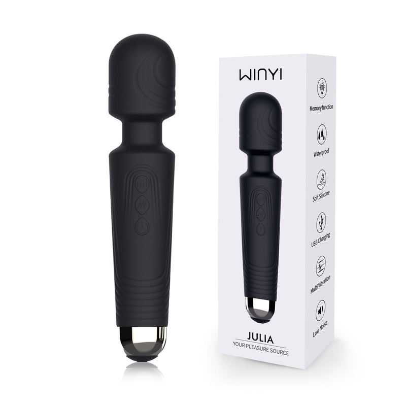 memory setting rechargeable 10 mode Vibrating AV Mini Wand Massage