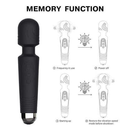 JULIA-Silicone Wireless Vibrator Sex Toy Women Personal Powerful AV Wand Massager