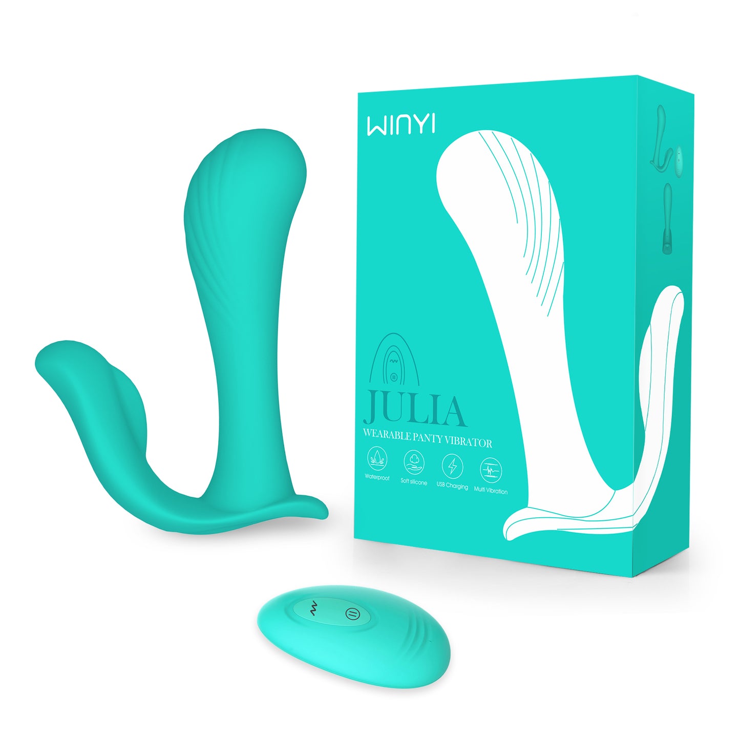 JULIA-10 Speeds Remote Control Adult Sex Toy Double Headed Wearable Dildo Panty Vibrator For Women