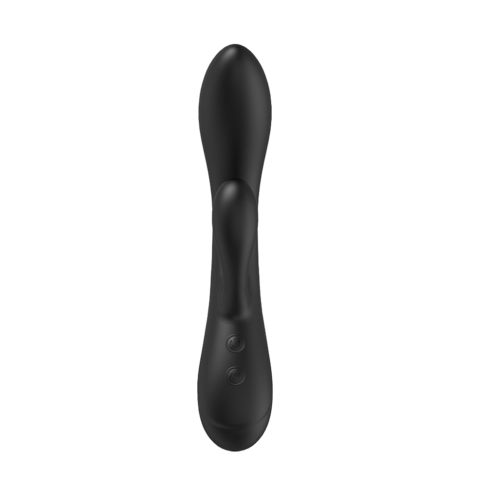 Wholesale Adult Sexual Dual Vibration Liquid Silicone 10 Mode Rabbit Vibrator Black