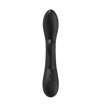 Wholesale Adult Sexual Dual Vibration Liquid Silicone 10 Mode Rabbit Vibrator Black