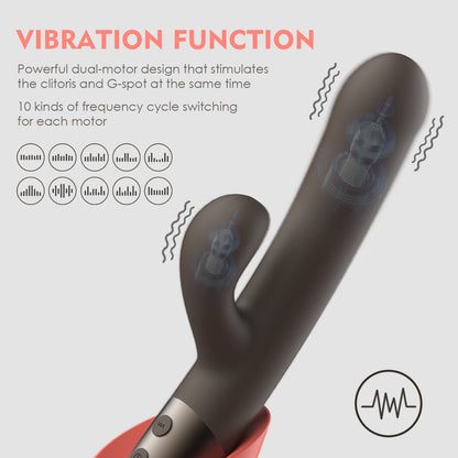 Hannah-Dual Vibrators 2022 Wholesale Double Head Av Wand Vibrator Sex Toy For Women with Charger Base