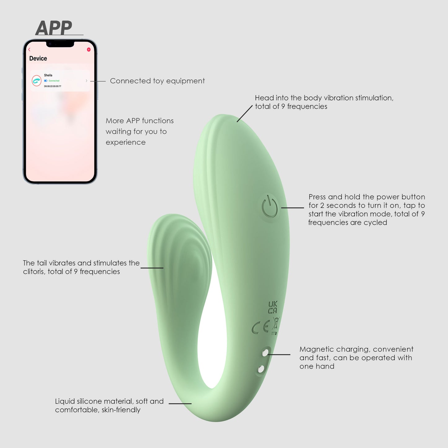 Doris-Wholesale OEM Vibrator Sex Toy Wireless Wearable App Controlled Couple Vibrator