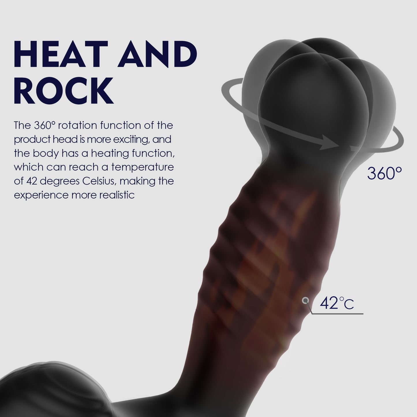 New Anal Sex Toy Slap 10 Mode Remote Rocking Heating Prostate Massager Manufacturer