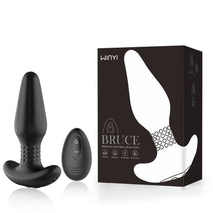 New Rotating Anal Plug Sex Toys Butt Remote Control Wireless Anal Plug Vibrator For Women