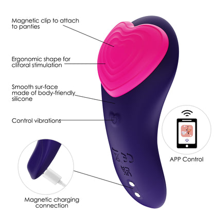 Caroline-APP Controlled Panty Vibrador Wireless Wearable Vibrator