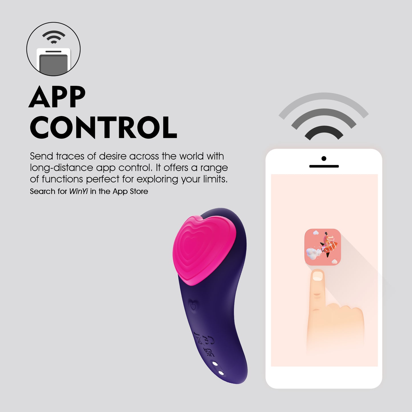 Caroline-APP Controlled Panty Vibrador Wireless Wearable Vibrator