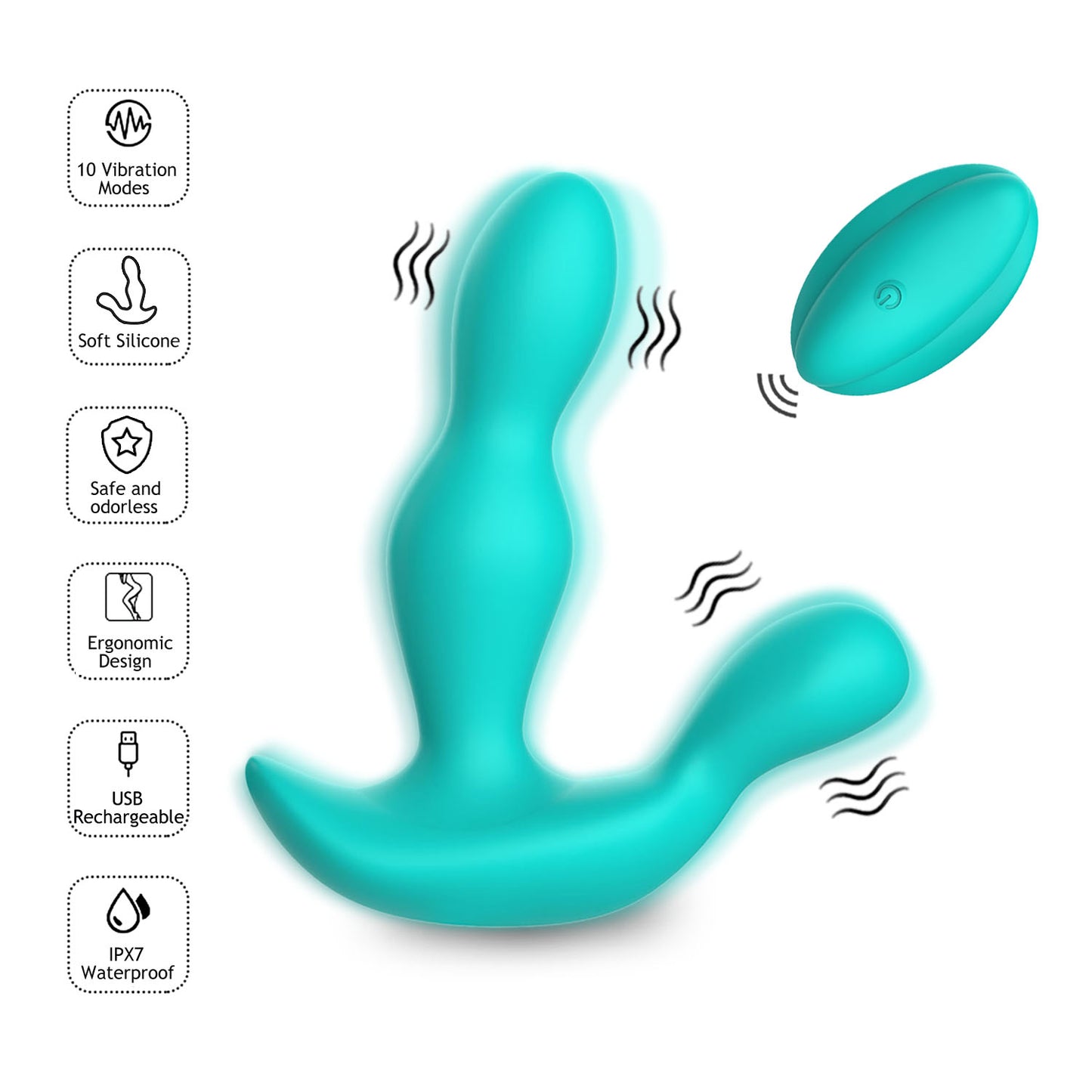 RICHARD-Custom Colour Wireless Remote Control Silicone Anal Sex Toys Prostate Massager