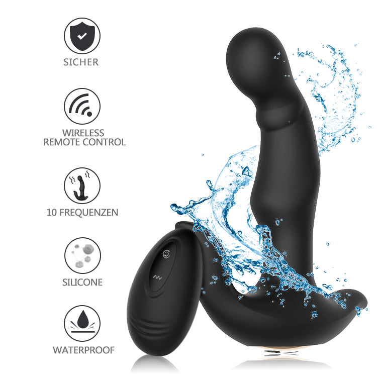 CHARLES II-Couple Sex Toys Rechargeable Remote Anal Vibrator Butt Plug Prostate Massage