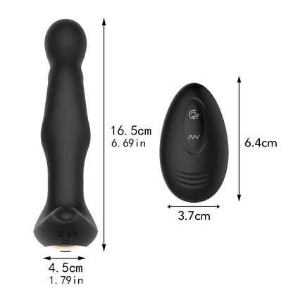 CHARLES II-Couple Sex Toys Rechargeable Remote Anal Vibrator Butt Plug Prostate Massage