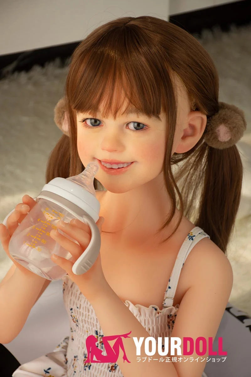 Yuko 108cm A cup AGB33 normal skin silicone head + TPE body love doll toddler