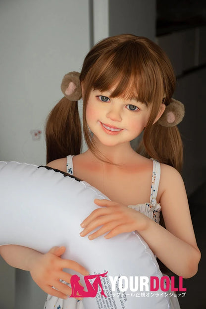 Yuko 108cm A cup AGB33 normal skin silicone head + TPE body love doll toddler