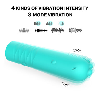 DINO- Waterproof Clitoris Stimulator Dinosaur Shape Rechargeable 10 Frequencies Vibration Mini Pocket Vagina Bullet Vibrator