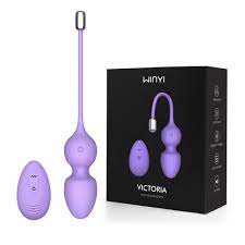 VICTORIA-Sexual Vibrator electromagnetic steel ball impack Kegel Exercises Balls With Remote For Women Men