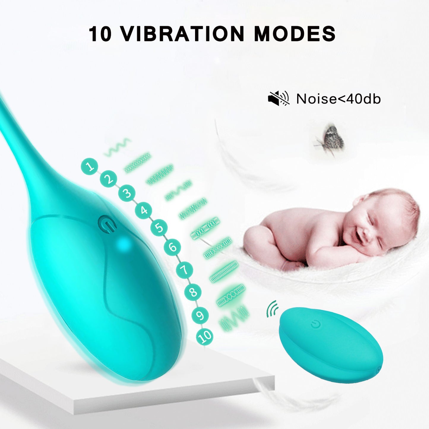 KITTY-Remote Control Silicon Masturbator Love Sex Toy Jump Egg Vibrator For Women