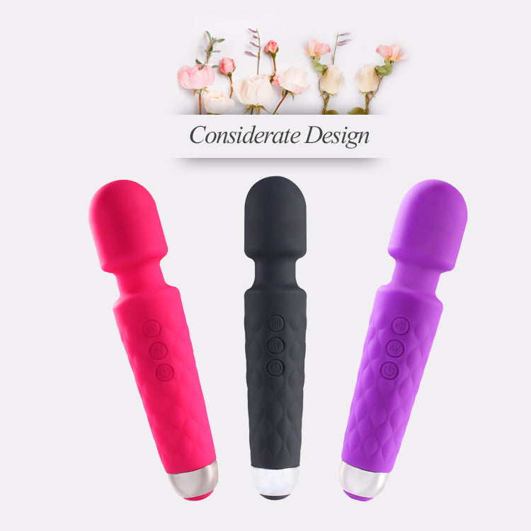 memory setting rechargeable 10 mode Vibrating AV Mini Wand Massage