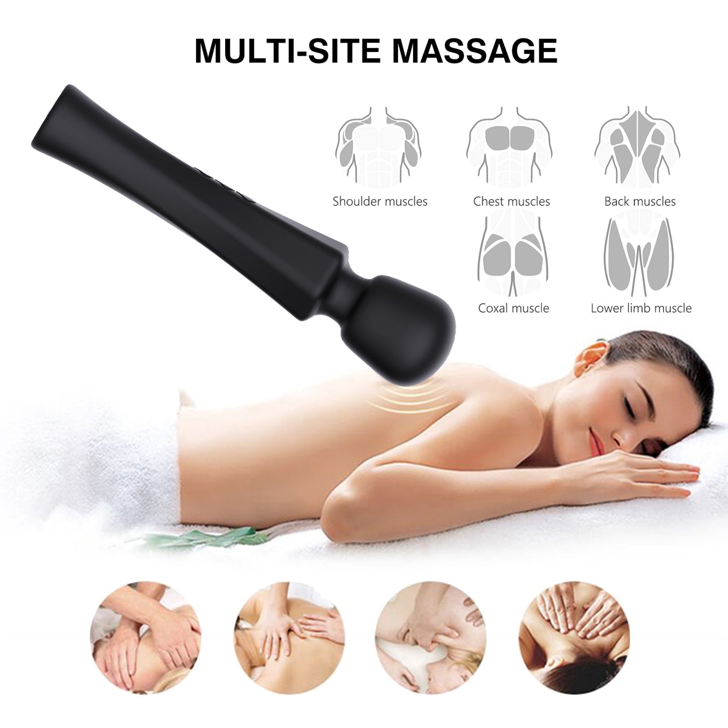 BELLE-Massage Products Foot Hand Neck Adult Vibrating Sex Toy Body Wand Massager For Woman