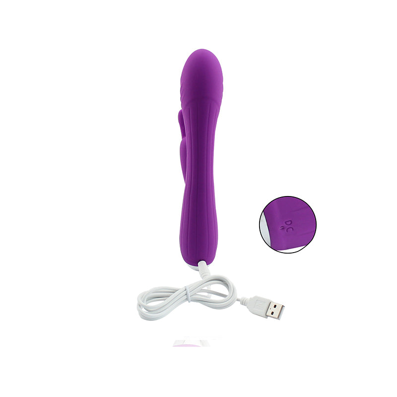 ARYA-Silicone G-spot Rabbit Vibrator Black