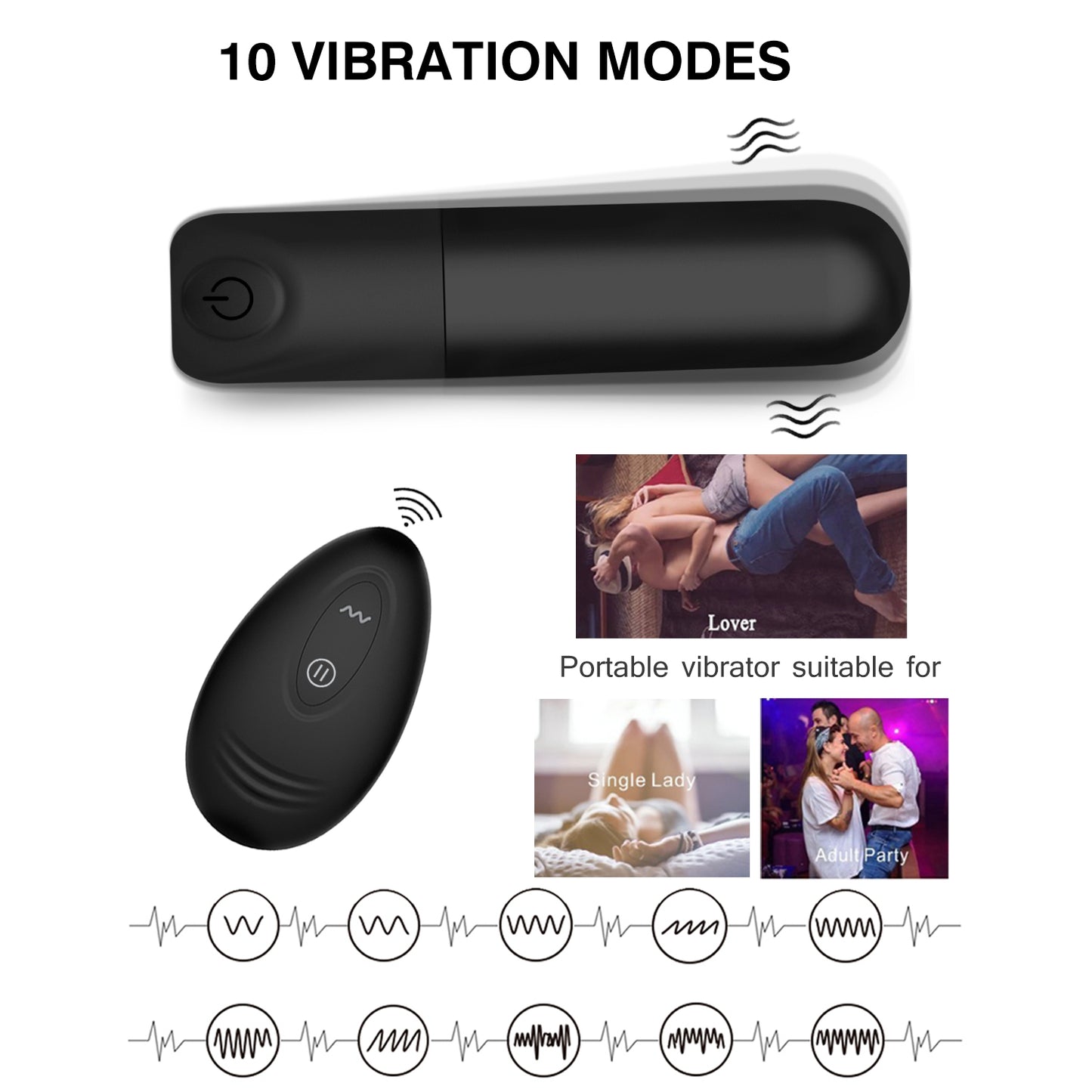 RICK-Amazon Hot Selling Rank 9 Super Powerful 10 Model Waterproof Nipple Vibrating Sex Toy Mini Bullet Vibrator With Remote For Women